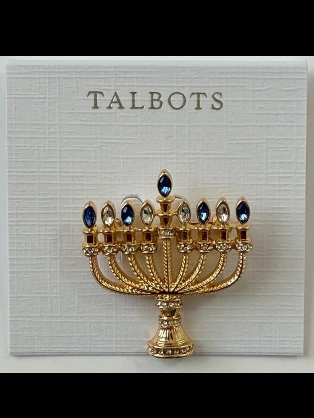 Talbots Menorah Brooch - Picture 4 of 10